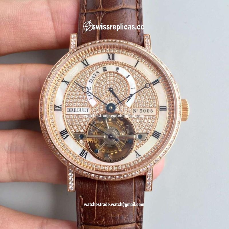Breguet Classique Complications Tourbillon 5317BR/12/9V6 Diamond Dial