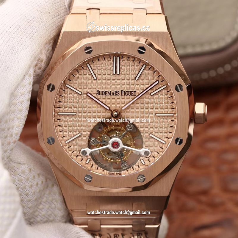 Audemars Piguet Royal Oak Tourbillon 26515OR.OO.1220OR.01 R8 Factory 18K Rosegold Dial
