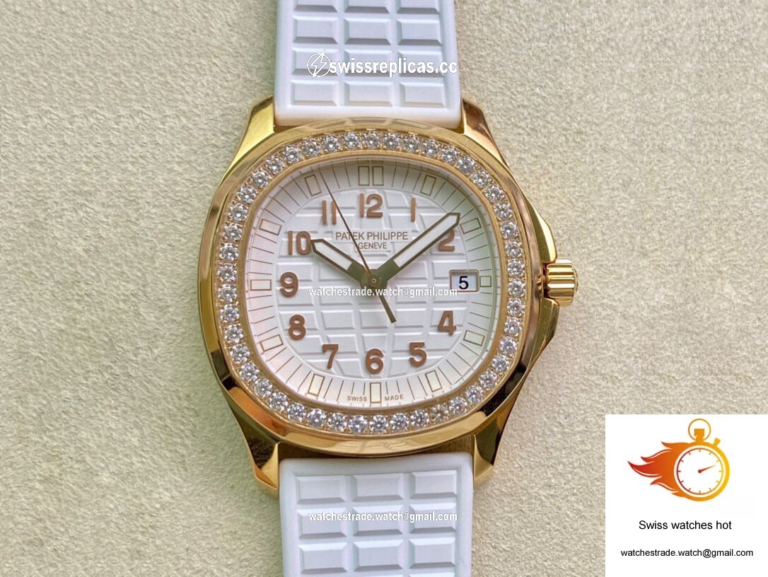 Patek Philippe Aquanaut 5067A Quartz Ladies PPF Factory Yellow Gold Diamond-set Bezel 1