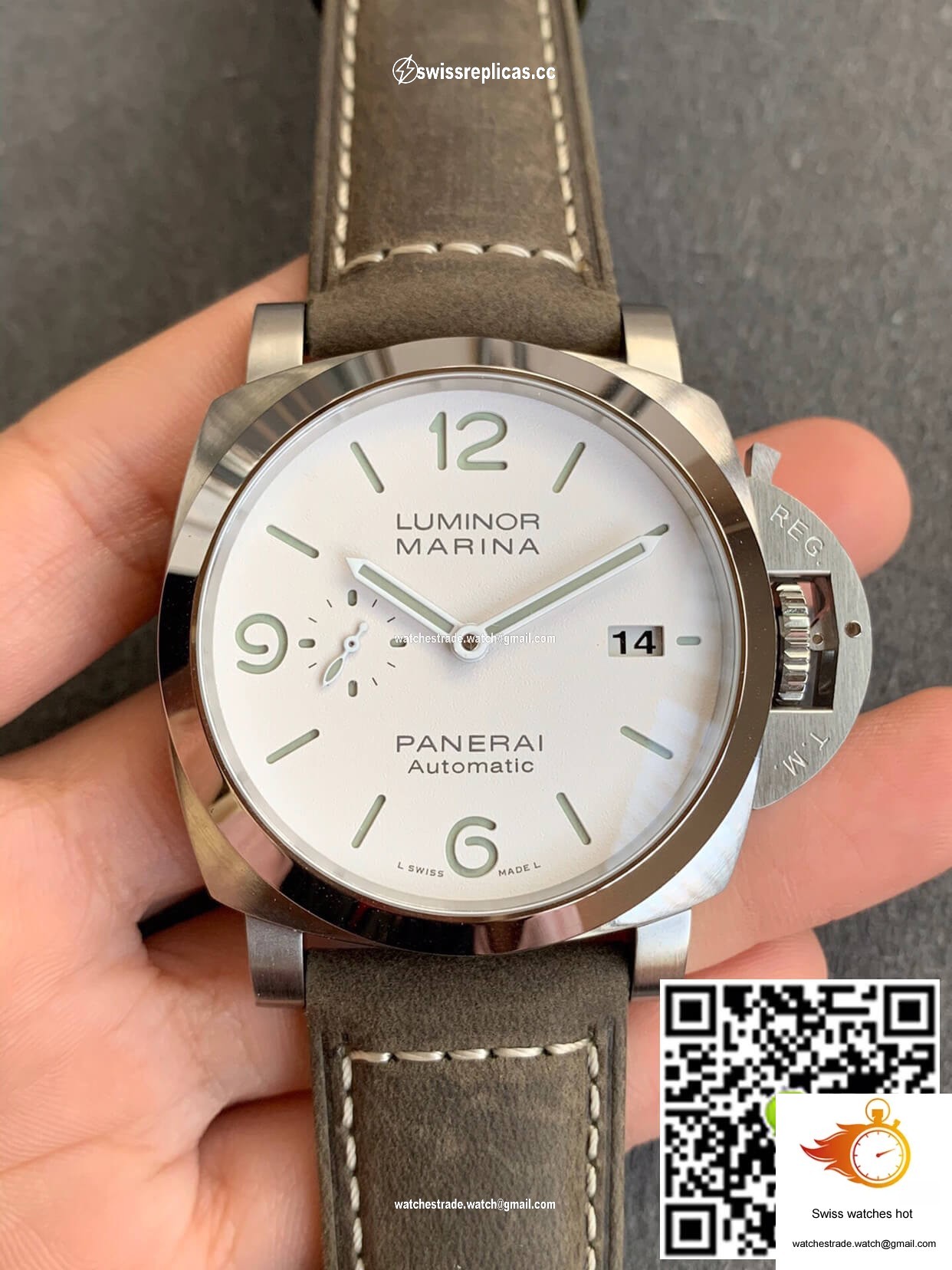Panerai Luminor PAM01314 VS Factory White Dial 1