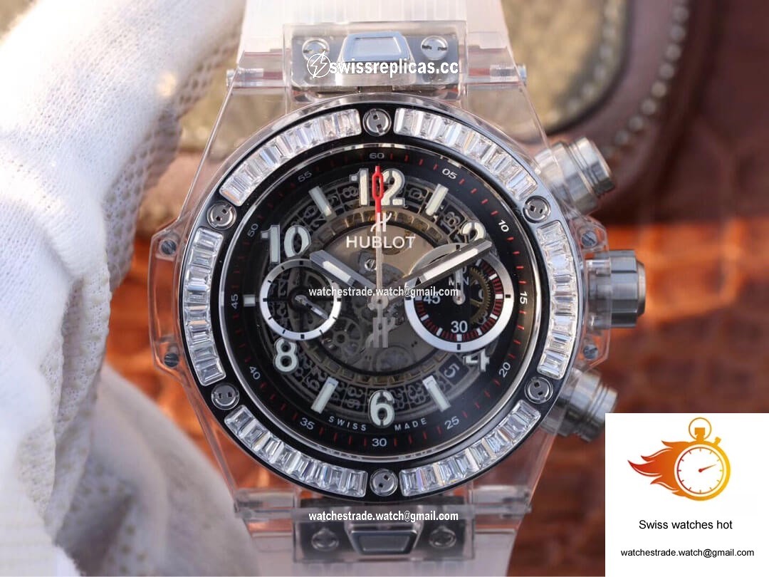 Hublot Big Bang 411.JX.4802.RT Diamond Bezel Hollow Dial 1