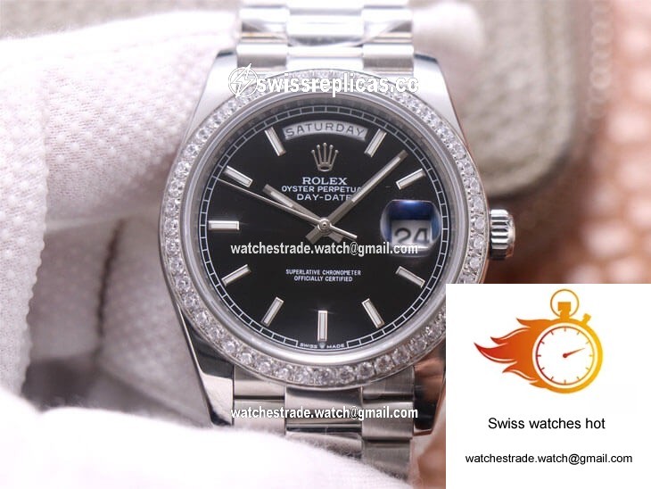 Rolex Day-Date M228349RBR-0002 EW Factory Black Dial 1