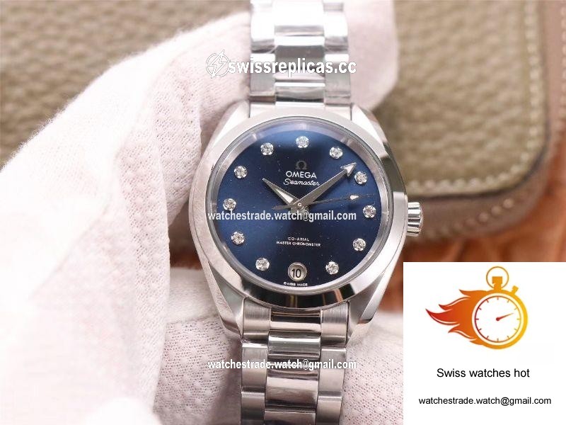 VS Factory Replica Omega Seamaster 220.10.38.20.53.001 Aqua Terra 150M CO AXIAL Master Chronometer Ladies Watch 1