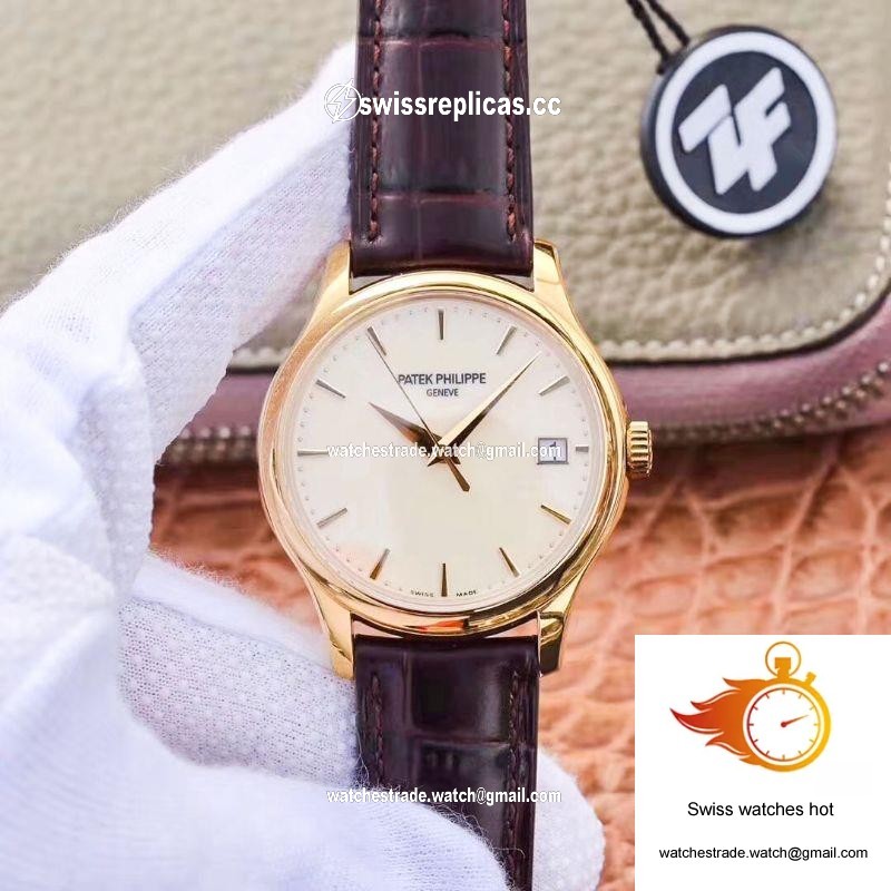 ZF Factory Patek Philippe Calatrava Yellow Gold 5227J-001 Flip Back Version 1