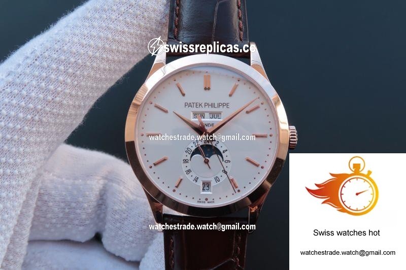 Patek Philippe Complications Annual Calendar 5396G KM Factory 18K Rose Gold White Dial 1