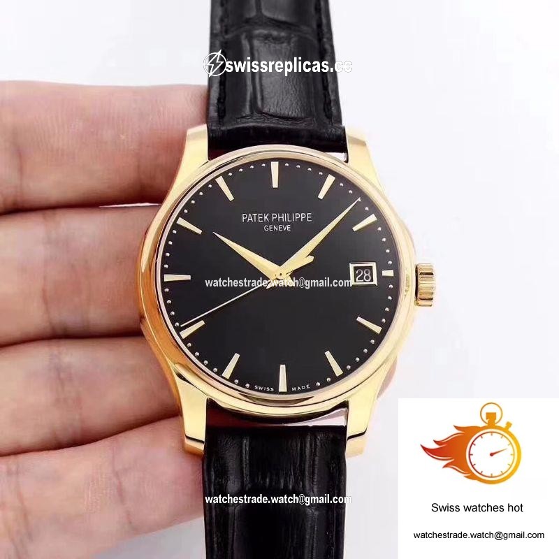 Patek Philippe Calatrava 5227 18K Yellow Gold Black Dial 1