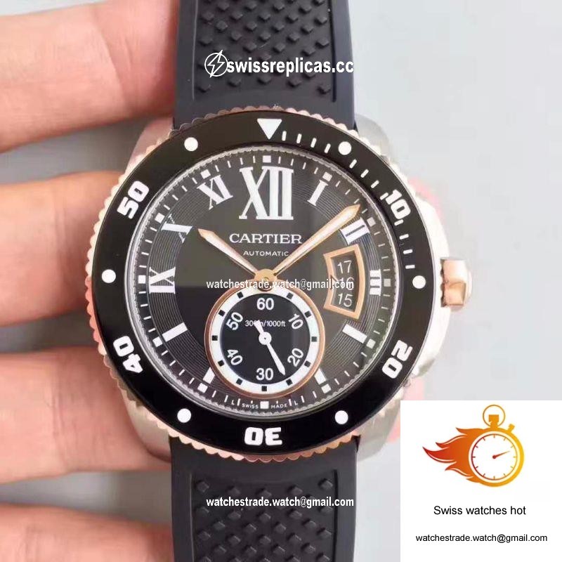 Calibre De Cartier Diver W7100056 42MM JF Factory Black Dial 1