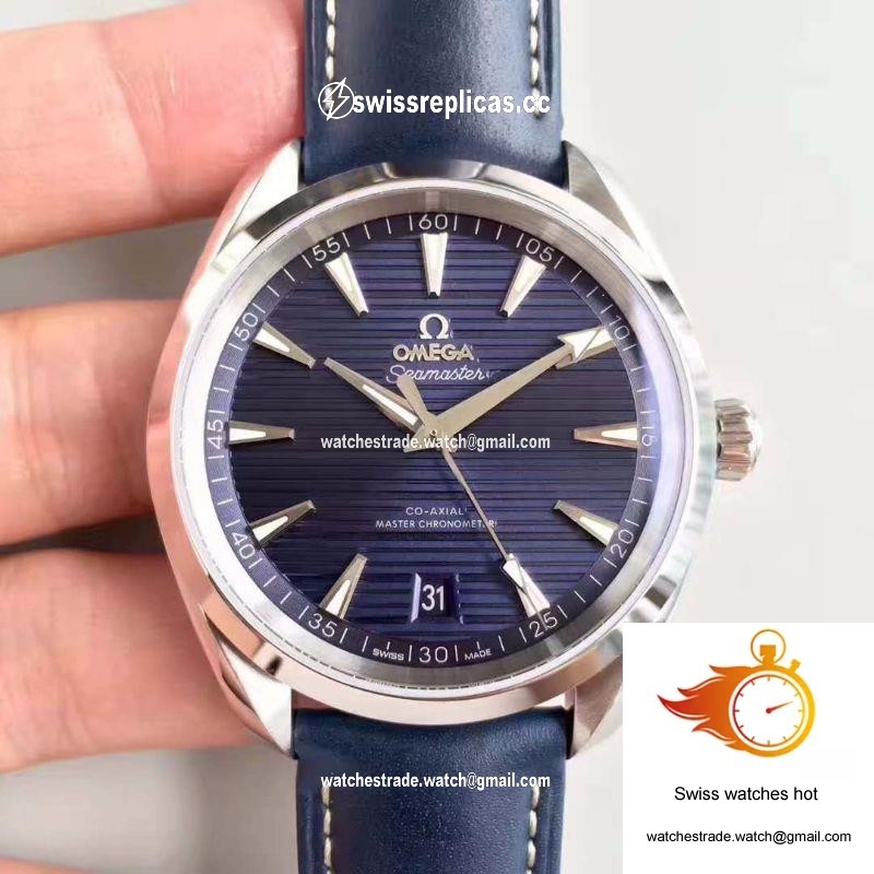 Omega Seamaster Aqua Terra 150M Master Co-Axial Baselworld Blue Textured Dial 1