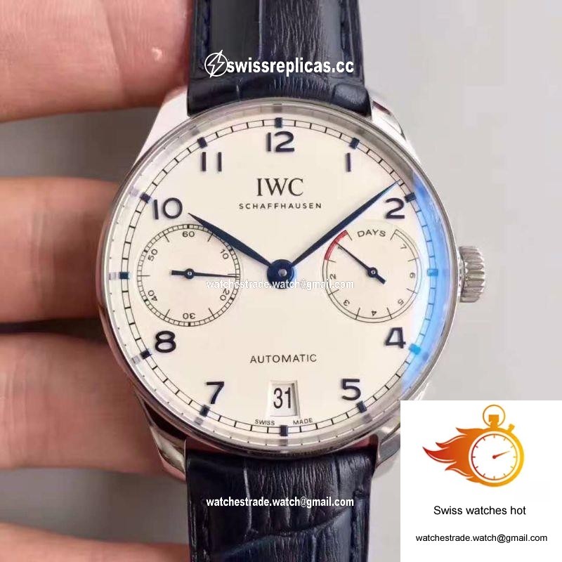 IWC Portugieser IW500705 ZF Factory V4 White Dial and Blue Markers 1