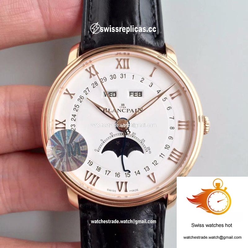 Blancpain Villeret 6654-3642-55B OM Factory White Dial 1