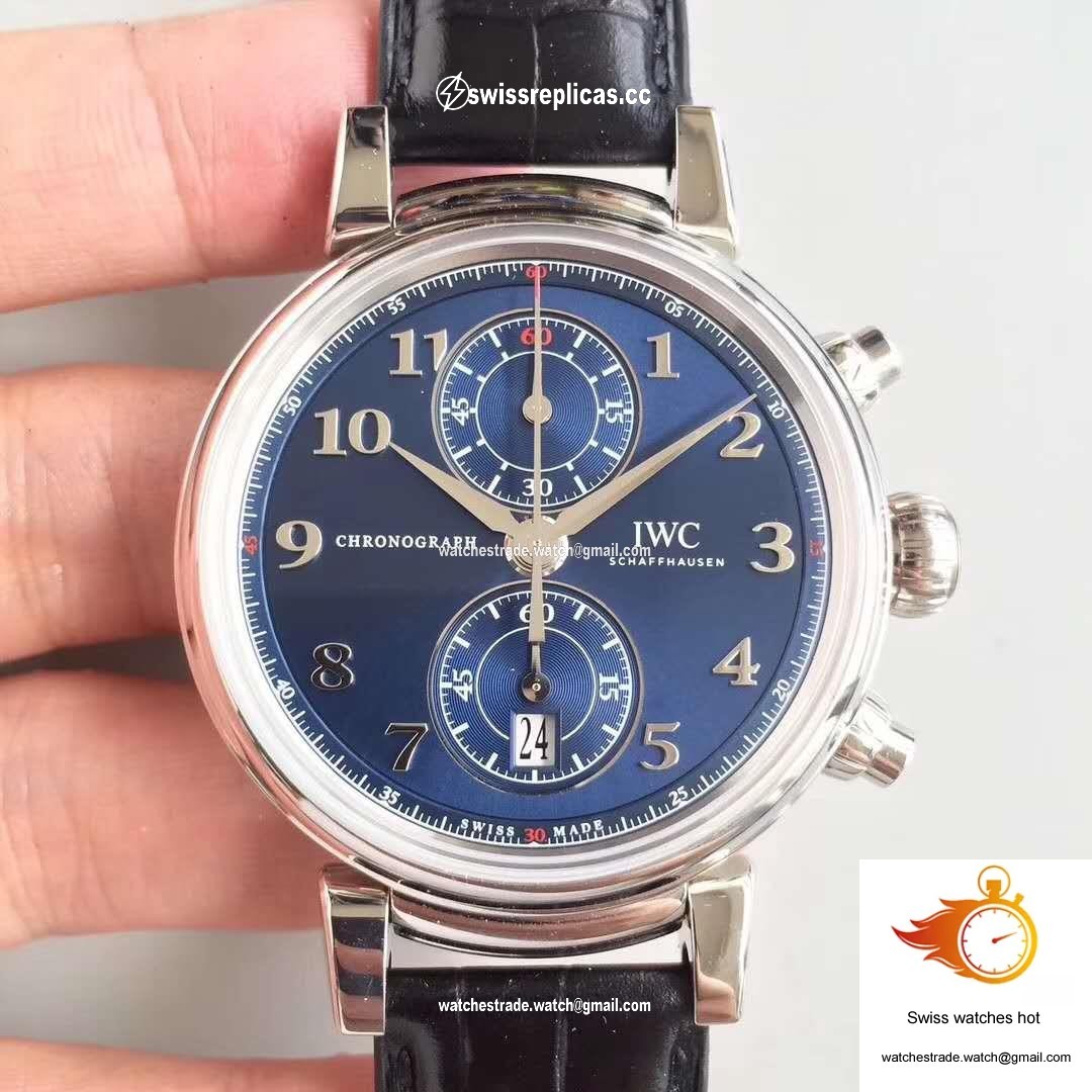 IWC Da Vinci Chronograph Edition Sport For Good Fundation IW393402 ZF Factory Blue Dial 1