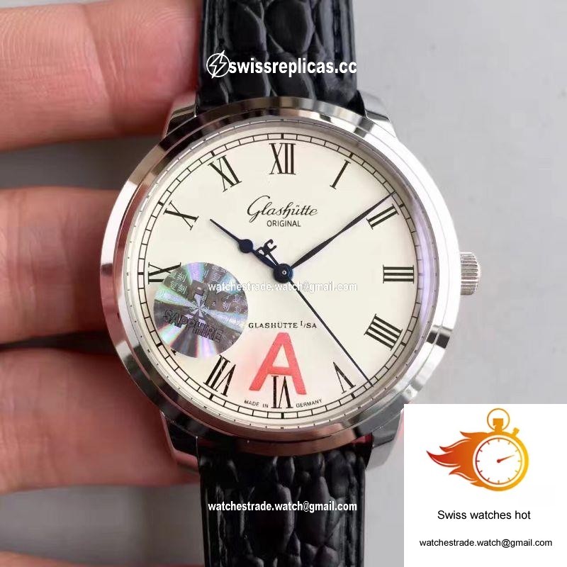 Glashutte Original Senator Excellence 1-39-52-01-02-04 V4 Stainless Steel Case White Dial FK Factory 1