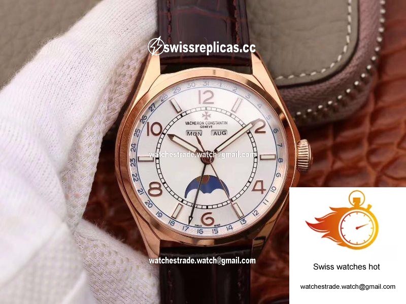 Vacheron Constantin FiftySix Day-Date 4000E/000R/B438 18K Rose Gold White Dial 1