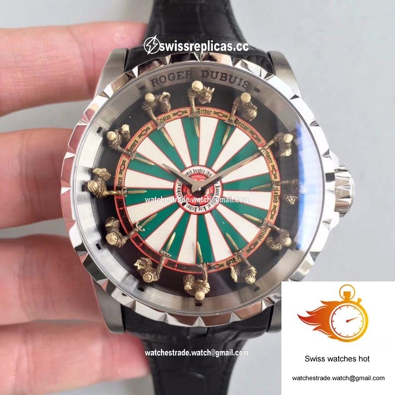 Roger Dubuis Excalibur RDDBEX0398 Green White Table Dial 1