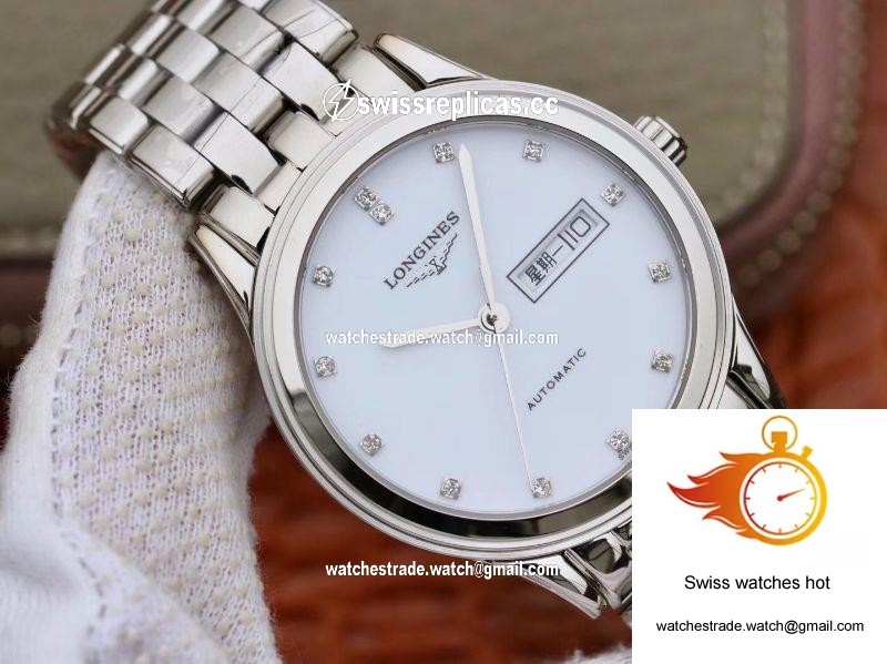Longines Flagship Double Calendar L4.899.4.12.602 GK Factory White Dial 1