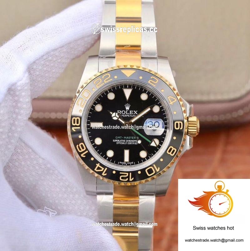 Rolex GMT Master II 116713LN EW Factory Yellow Gold Bezel 1