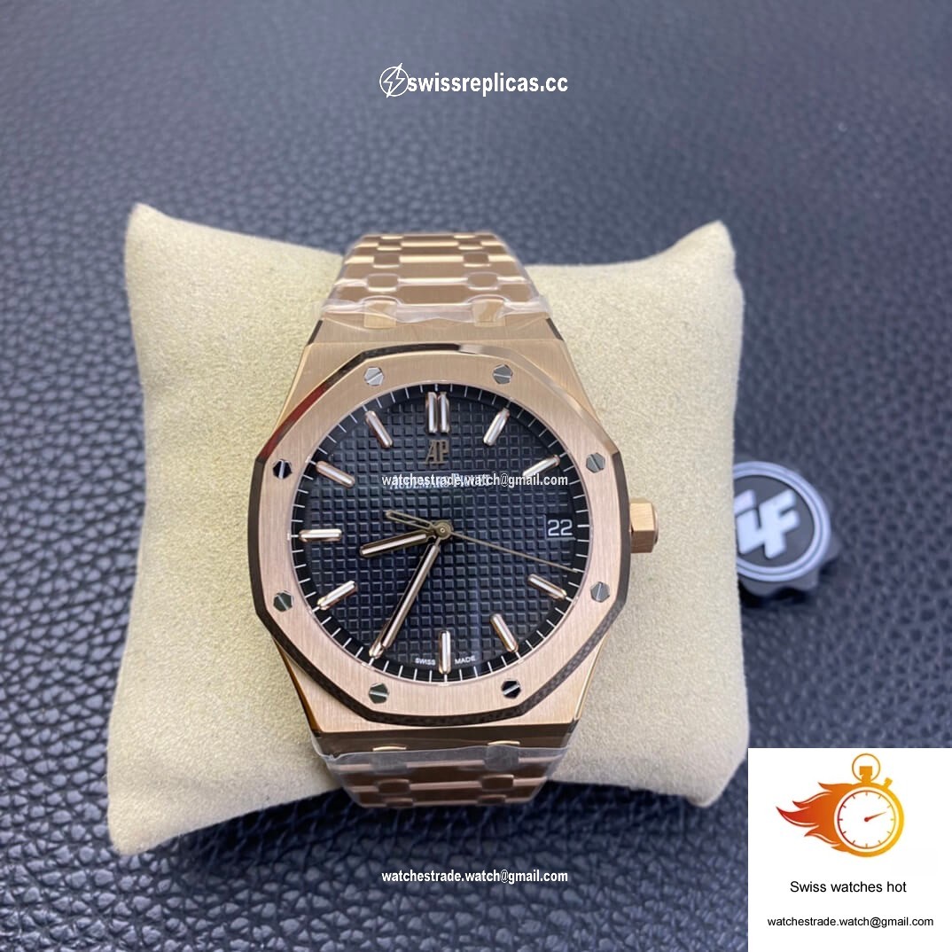 Audemars Piguet Royal Oak 15500OR.OO.1220OR.01 ZF Factory Rose Gold Version Black Dial 1