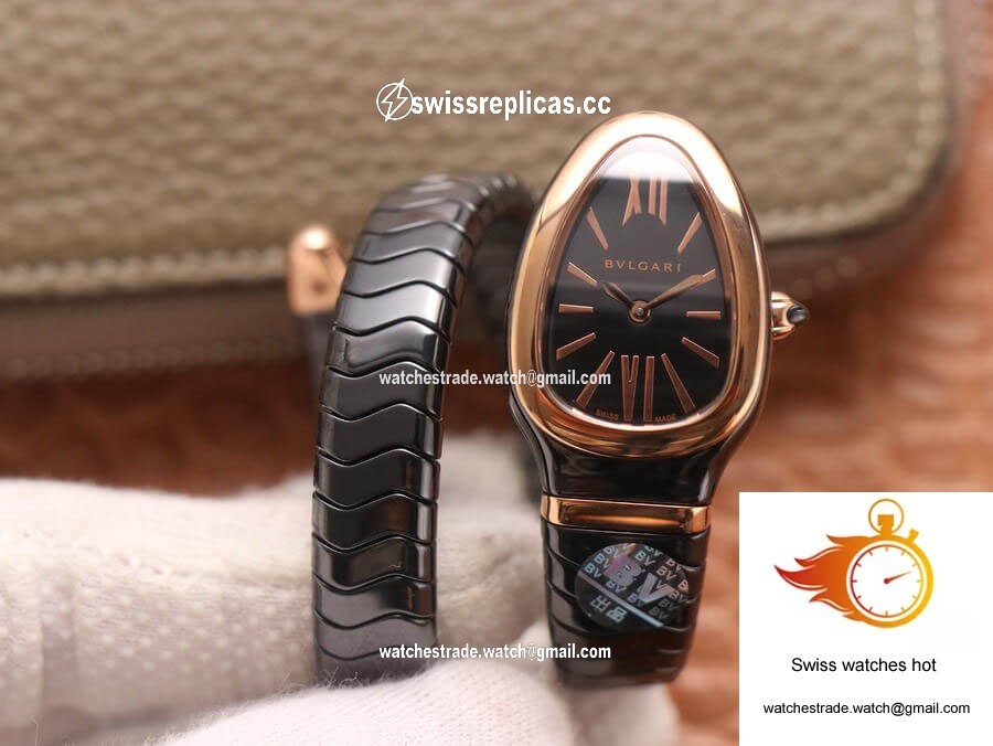 Bvlgari Serpenti 102735 BV Factory Rose Gold Black Dial 1