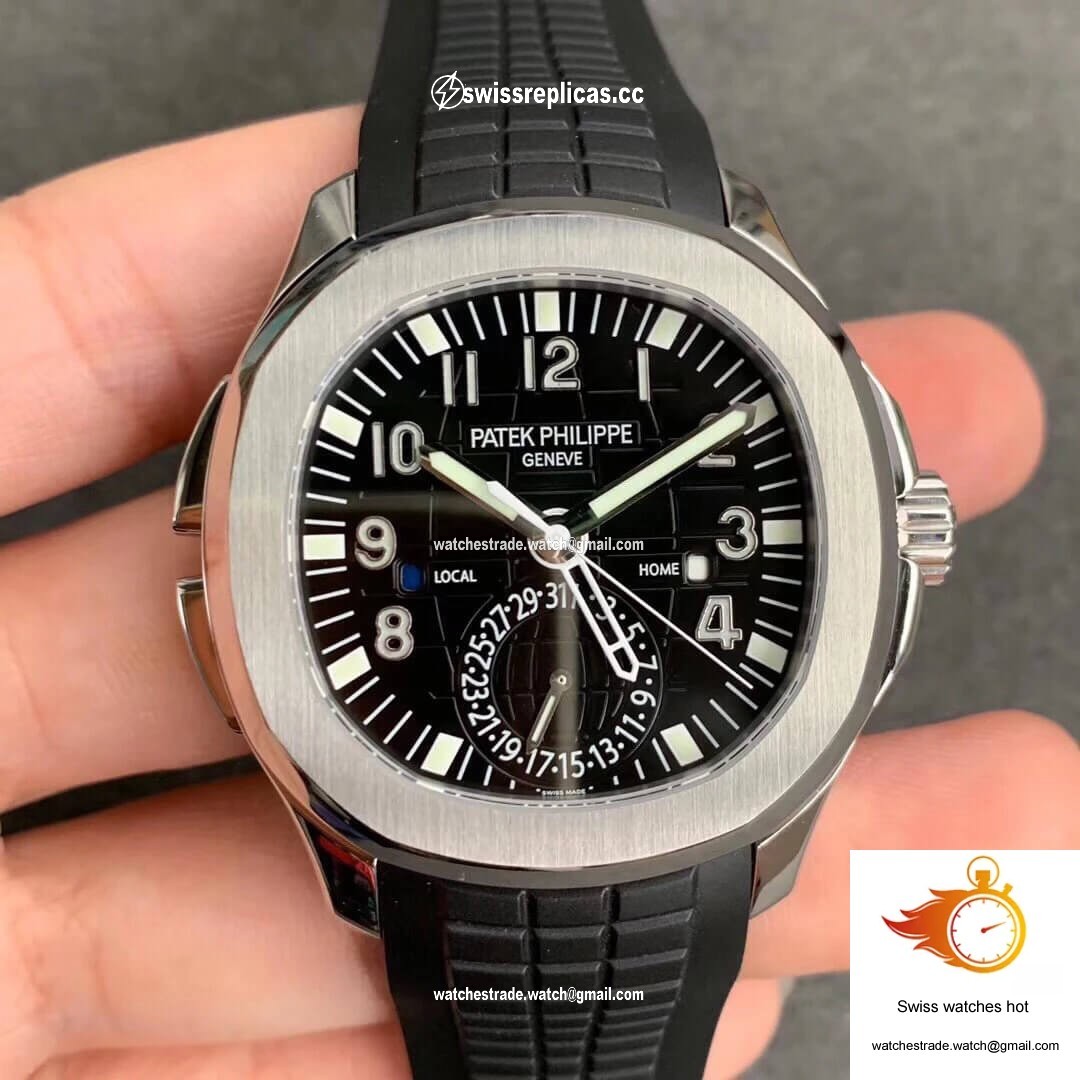 Patek Philippe Aquanaut 5164A-001 GR Factory Stainless Steel Black Dial 1