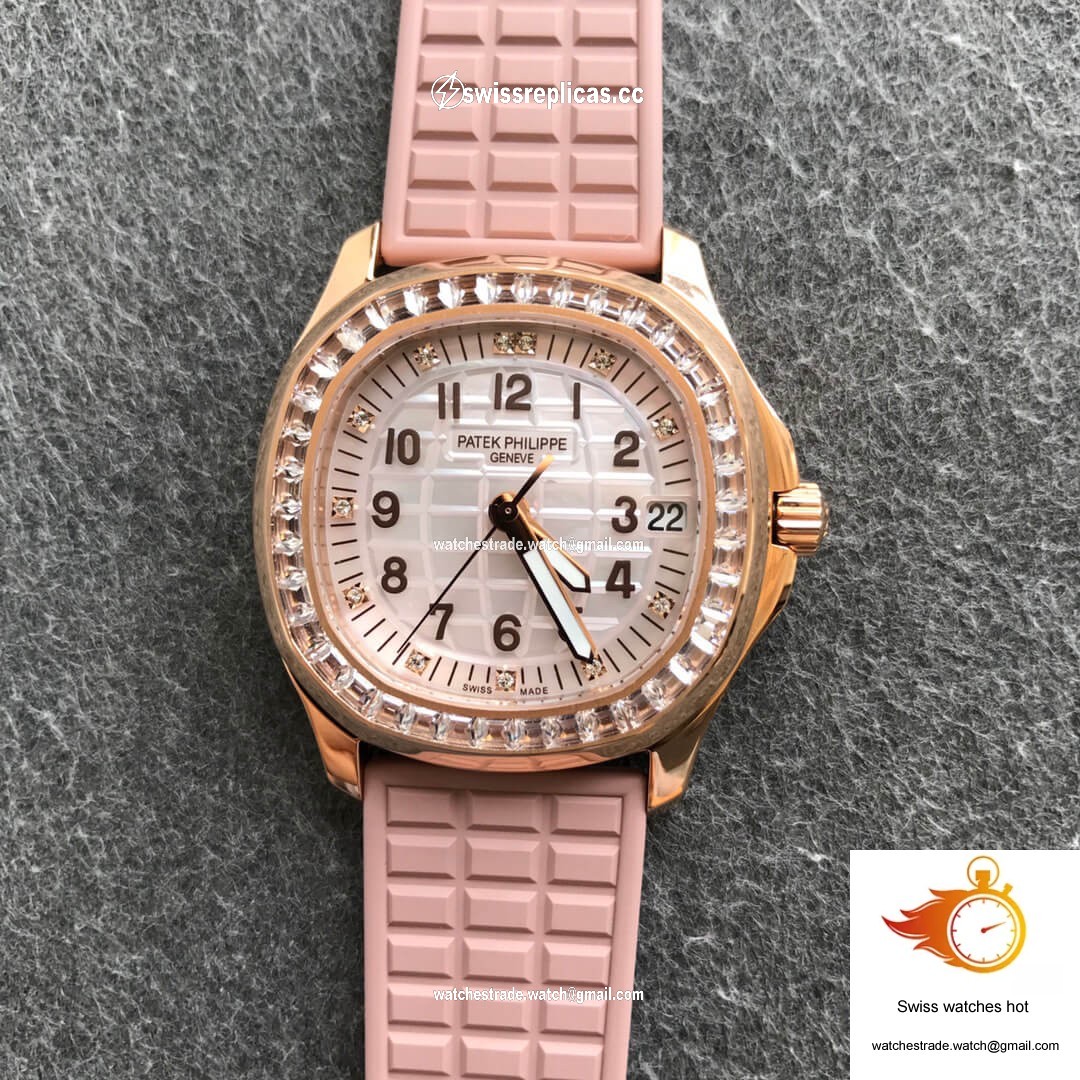 Patek Philippe Aquanaut 5072R-001 PPF Factory Rose Gold Mother Of Pearl Dial 1