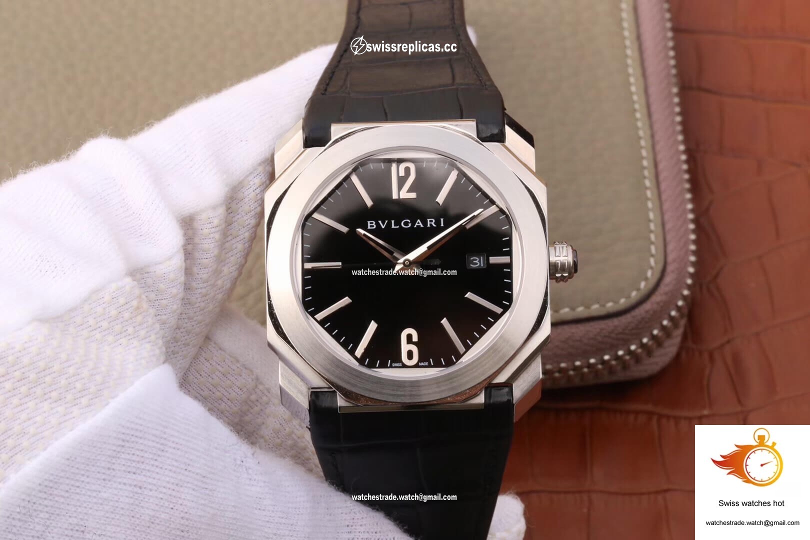 Bvlgari Octo 101964 BGO41BSLD Stainless Steel Bezel 1