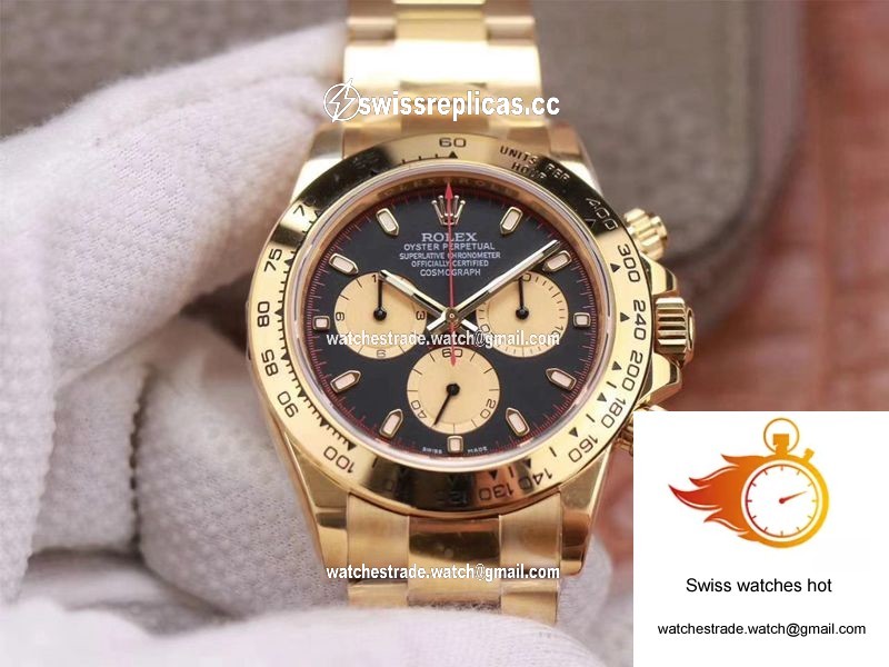 Rolex Daytona M116508-0009 Noob Factory Black Dial 4130 Movement 1