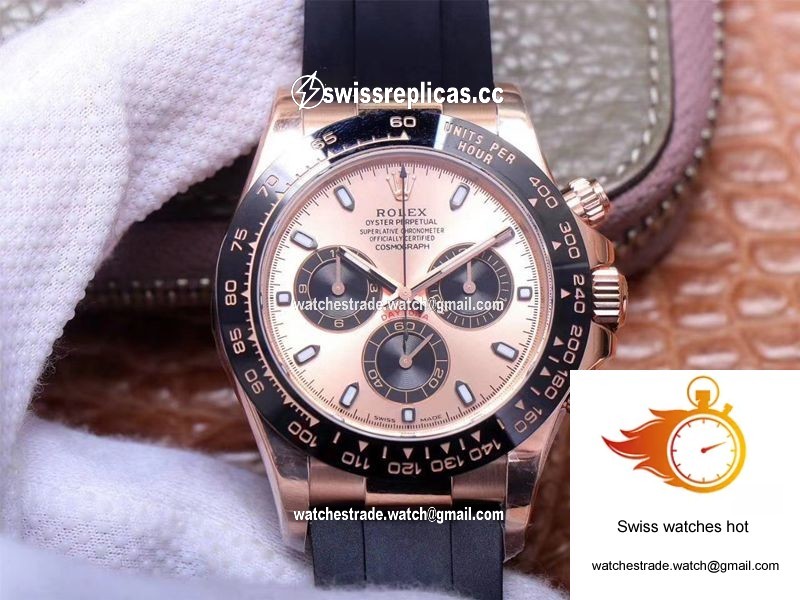 Rolex Daytona M116515LN-0021 Noob Factory Pink Dial 4130 Movement 1