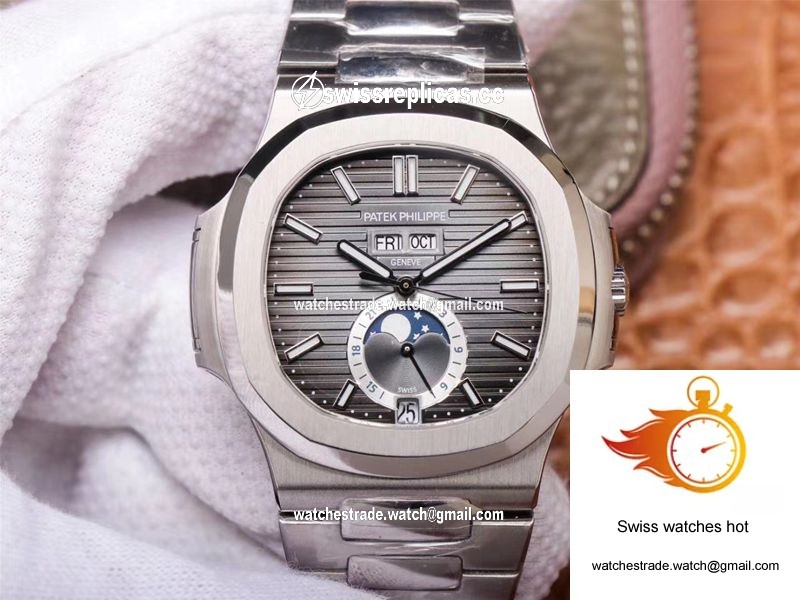 PF Factory Patek Philippe Nautilus 5726/1A-001 Moonphase Gray Dial 1