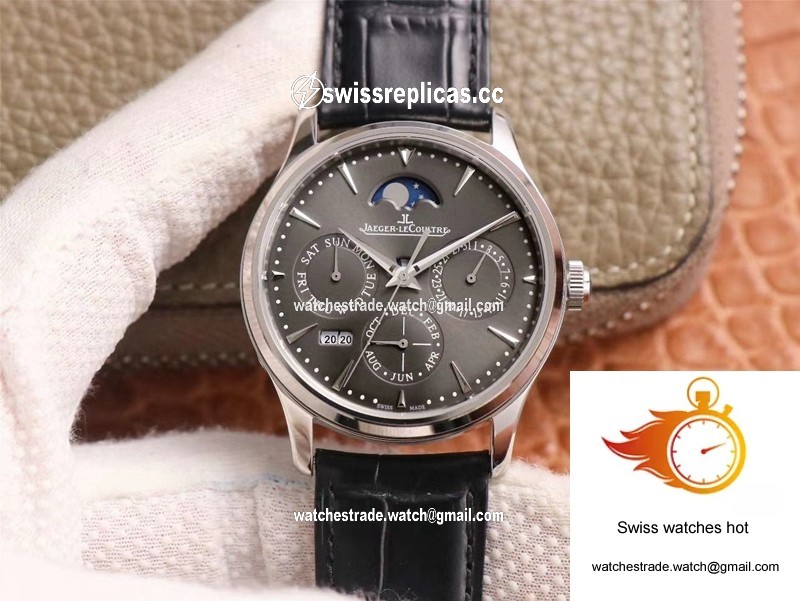 Jaeger-LeCoultre Master Ultra Thin Moon Perpetual Calendar 130354J V9 Factory Gray Dial 1