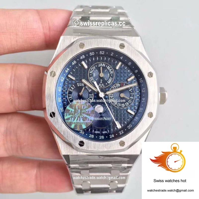 Audemars Piguet Royal Oak Perpetual Calendar 26574ST.OO.1220ST.02 JF Factory Blue Dial 1