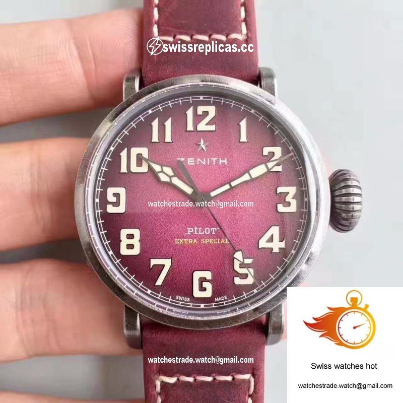 Zenith Pilot Type 20 Extra Special Ton Up 45MM 11.2430.679.21.C801 XF Factory Purple Dial 1