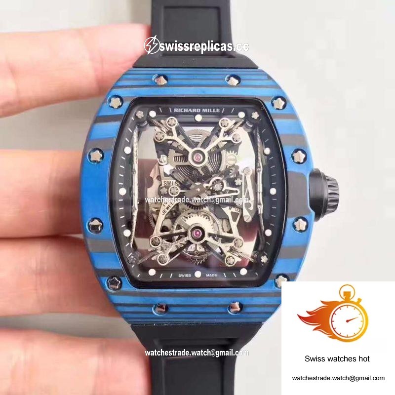 Richard Mille RM50-27-01 NTPT Blue Forged Carbon Skeleton Dial 1