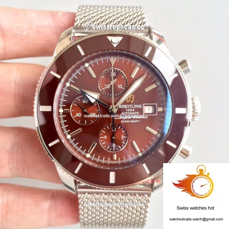 Breitling Superocean Heritage II Chronograph 46 A1331233/Q616/152A GF Factory Chocolate Dial 1