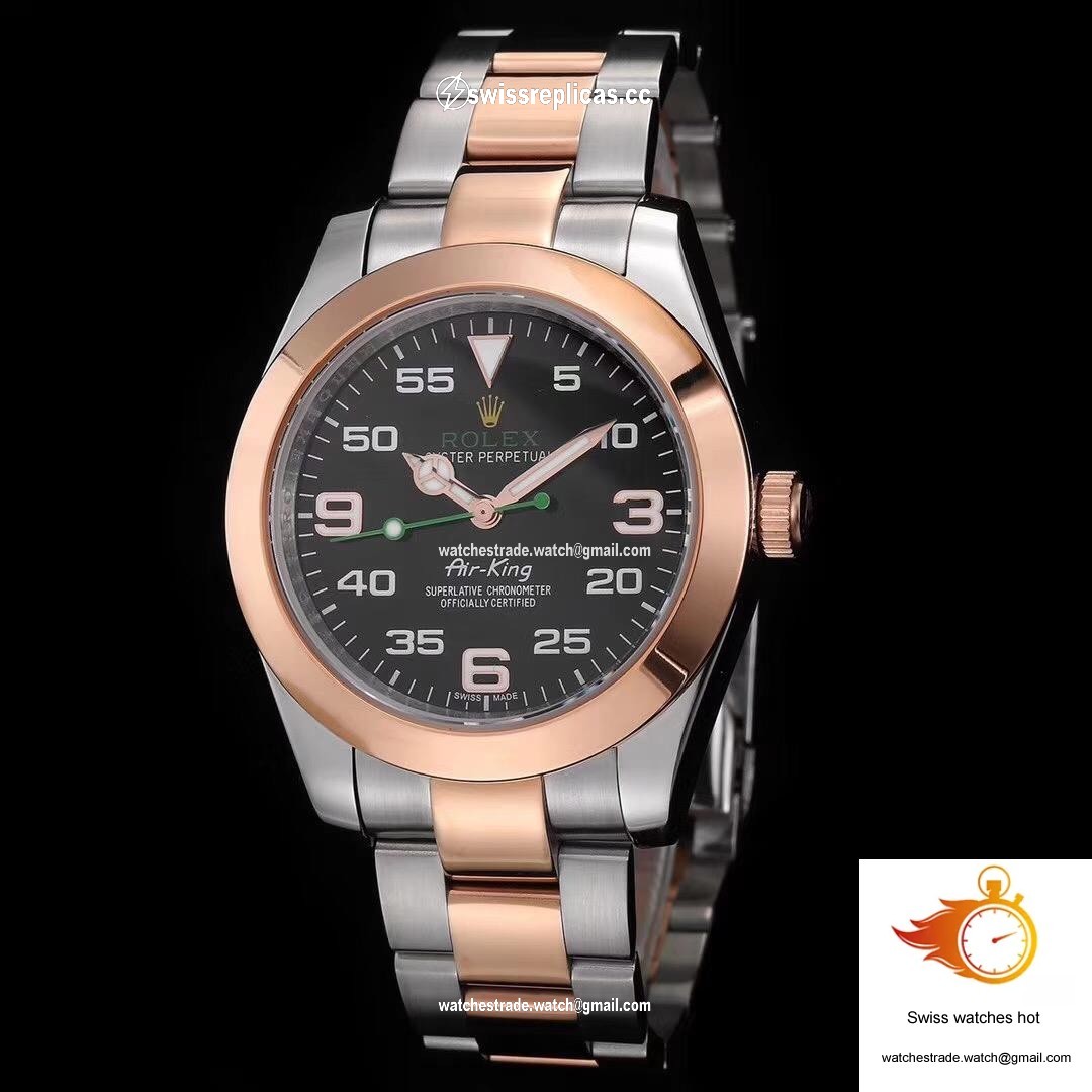 Rolex Air-King 116900 Rose Gold JF Factory Black Dial 1