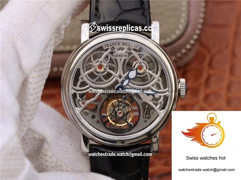 Franck Muller Giga Tourbillon 7048 T G SQT BR Silver Skeleton Dial 1