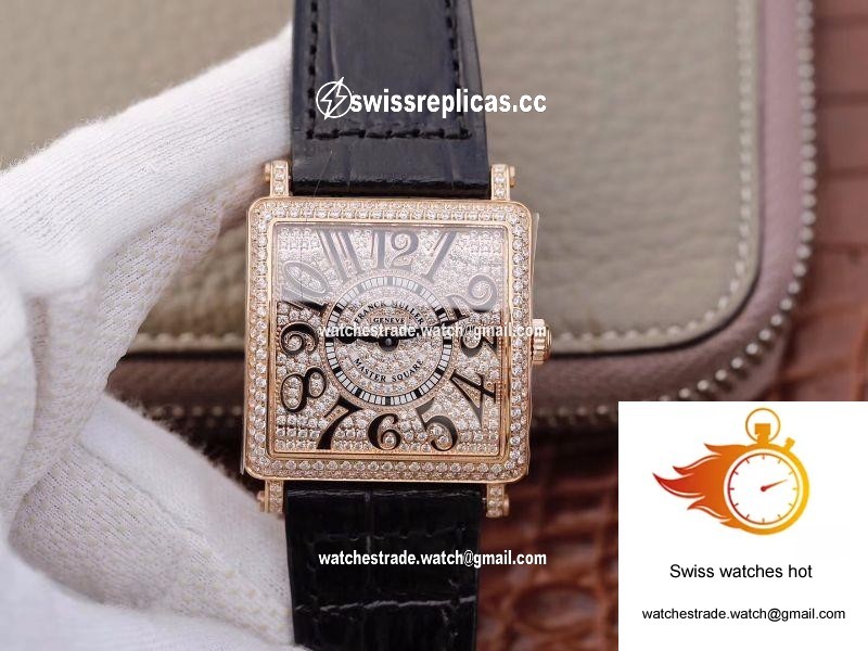 Franck Muller Master Square Ladies 6002 M QZ D GF Factory Diamond Dial 1