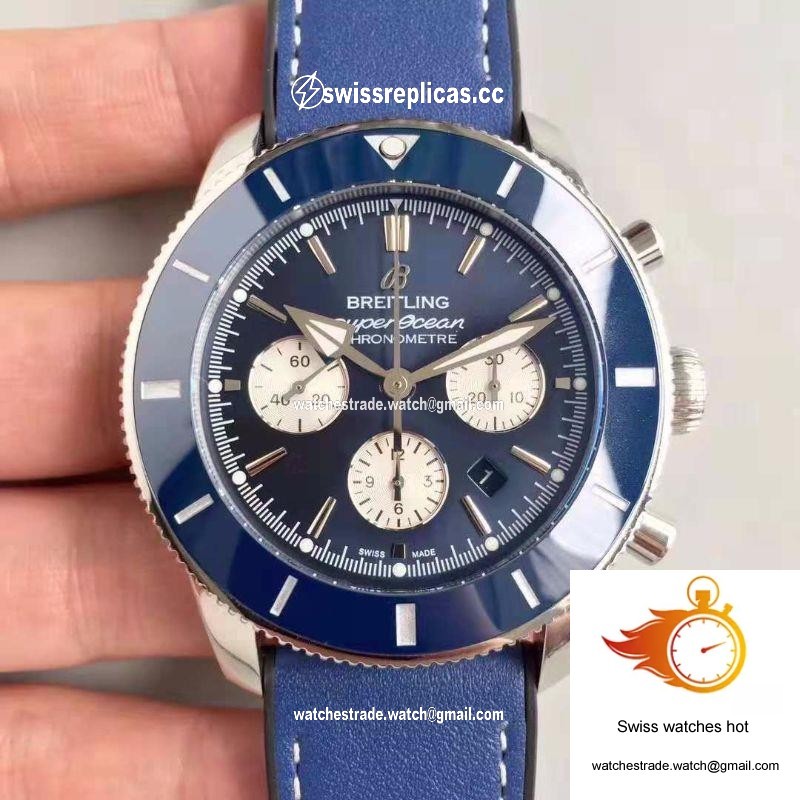 Breitling Superocean Heritage II Chronograph 44 AB0162161C1A1 GF Factory Blue Dial 1