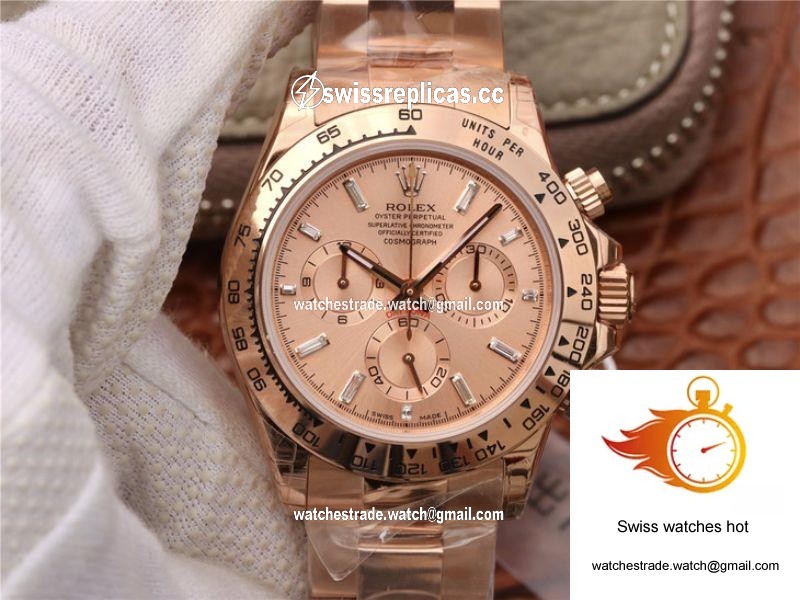 Rolex Daytona Cosmograph 116508 JH Factory Rose Gold Dial 1