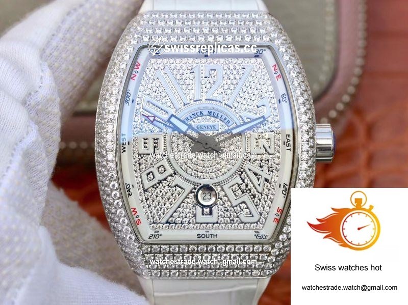 Franck Muller Vanguard V45.SC.DT.D.NBR.CD.5N.NR Diamond Dial 1