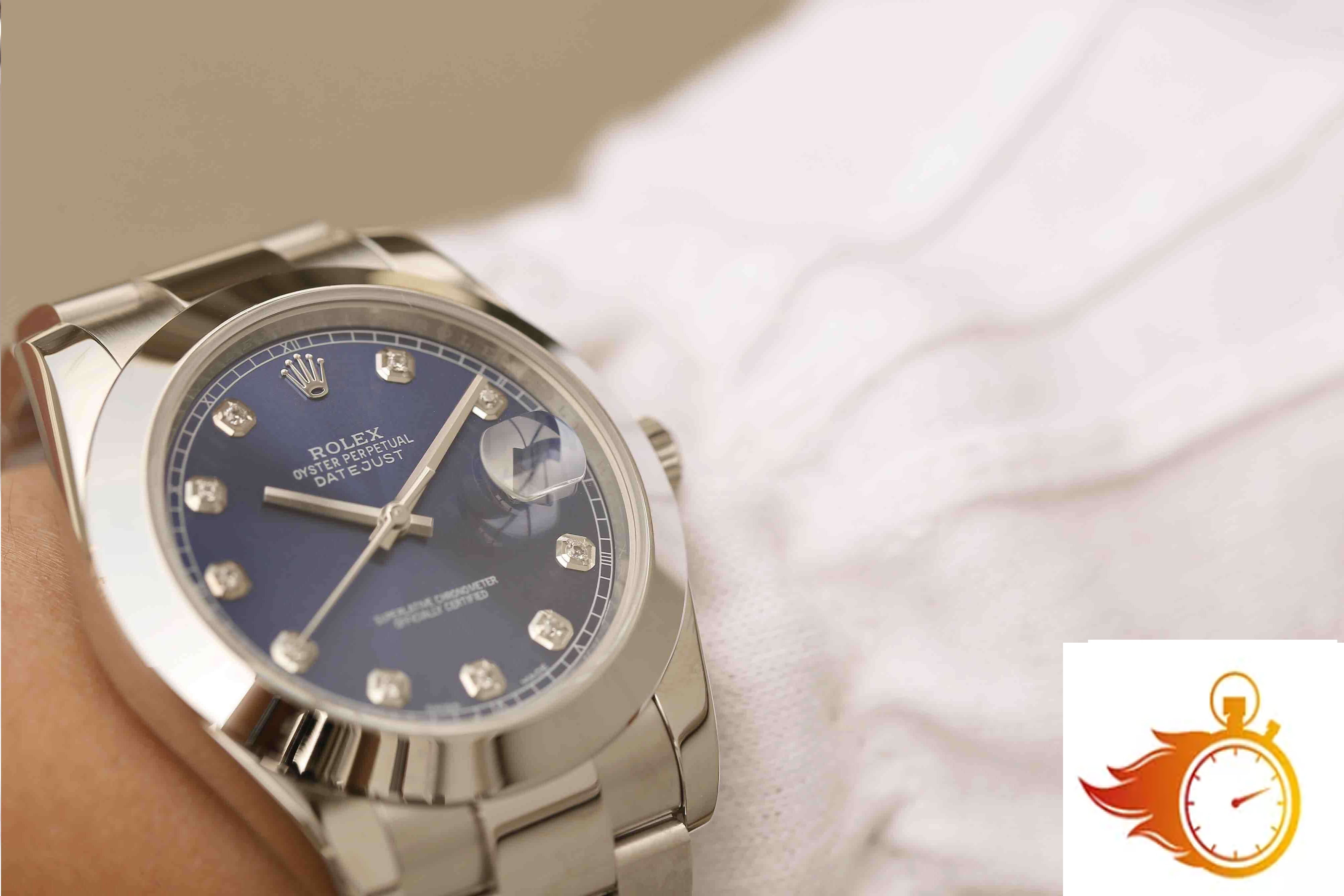 Rolex Datejust M126300 EW Factory Stainless Steel Blue Dial 10