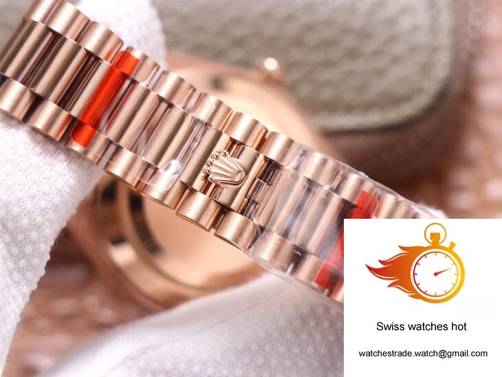 Rolex Day-Date M228345RBR-0006 EW Factory Diamond Chocolate Color Dial 10