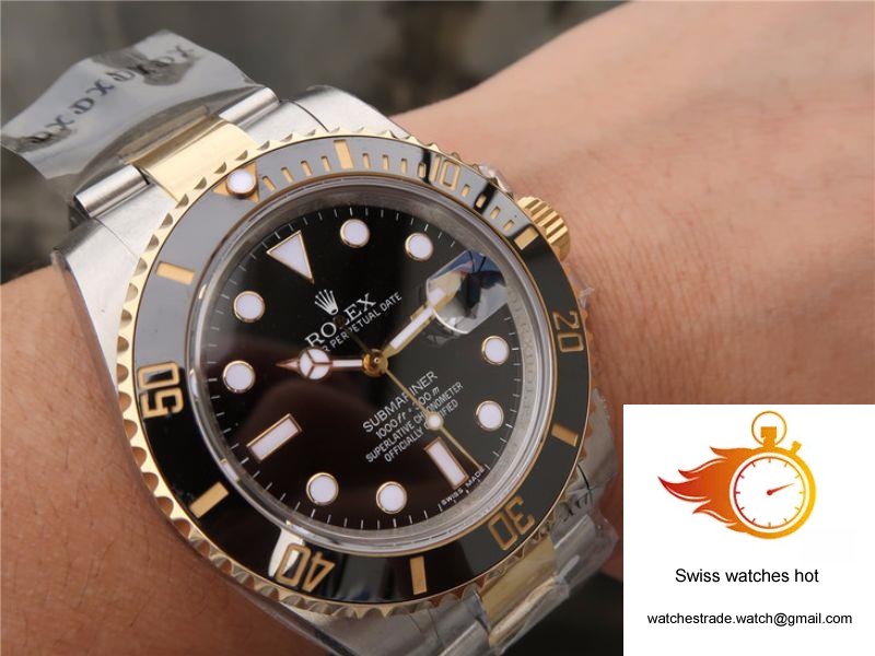 Rolex Submariner Date 116613LN VR Factory 18K Yellow Gold Wrapped Black Dial 10