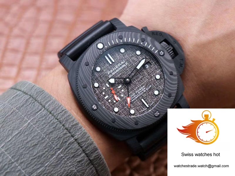 Panerai Submersible Luna Rossa PAM01039 VS Factory Black Carbon 10