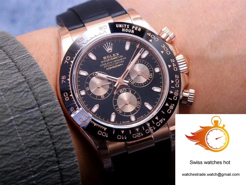 Rolex Daytona M116515LN-0017 Noob Factory Black Dial 4130 Movement 10