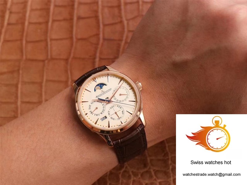 Jaeger-LeCoultre Master Ultra Thin Moon Perpetual Calendar 1302520 V9 Factory Rose Gold Case 10