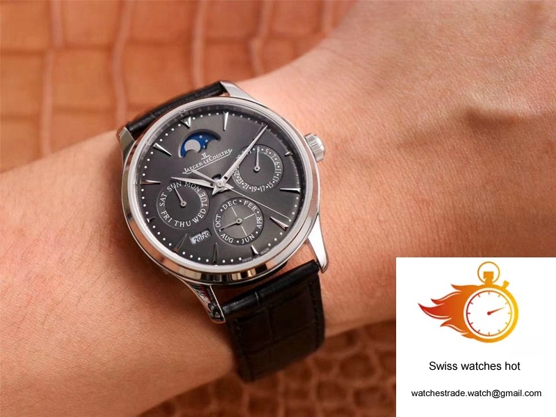 Jaeger-LeCoultre Master Ultra Thin Moon Perpetual Calendar 130354J V9 Factory Gray Dial 10