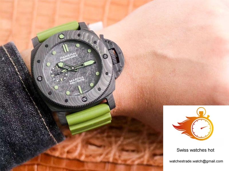VS Factory Panerai Submersible Marina Militare Carbotech 47MM PAM00961 10