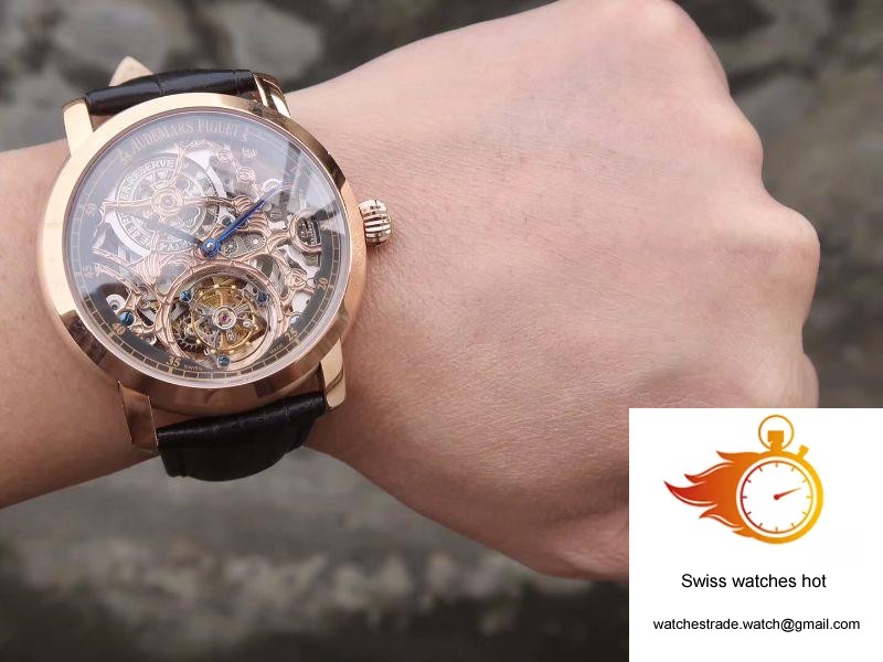 Audemars Piguet Jules Audemars Tourbillon 26357PT.ZZ.D028CR.01 18K Rose Gold Skeleton Dial 10