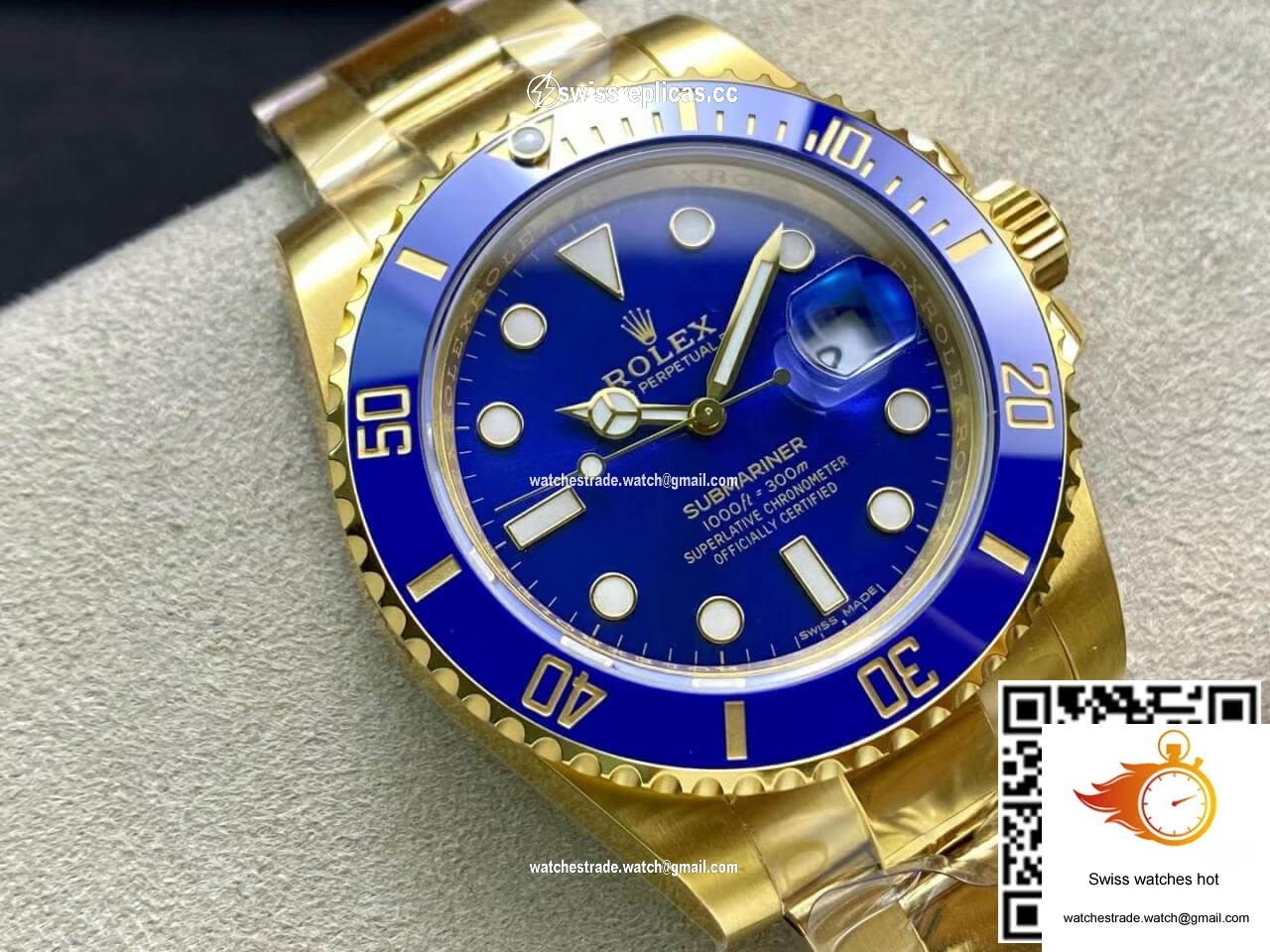 Rolex Submariner M116618LB-0003 VS Factory Yellow Gold 2