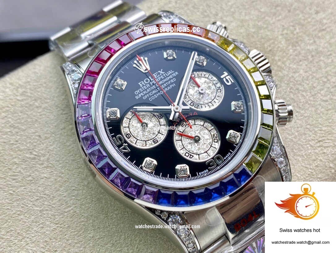 Rolex Daytona Cosmograph 116599 RBOW JH Factory Diamond-set Dial 2